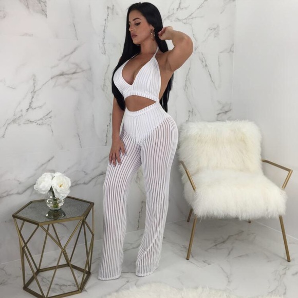 White Jumpsuit new - Picture 1 of 13